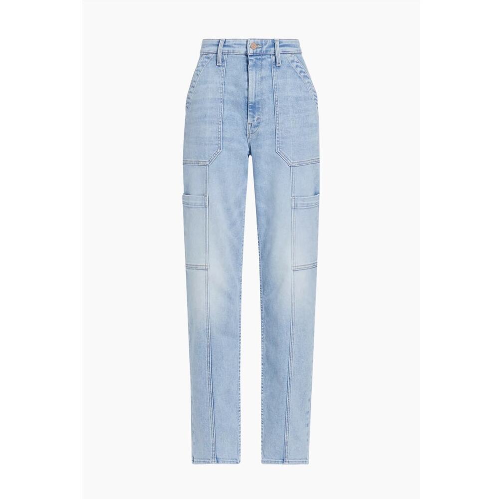 MOTHER The Private Double Pocket Skimp Straight Leg Jeans Tea Time NWOT